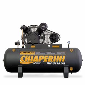 Compressor de ar alta pressão 20 pcm 250 litros - Chiaperini CJ 20+ APV 250L